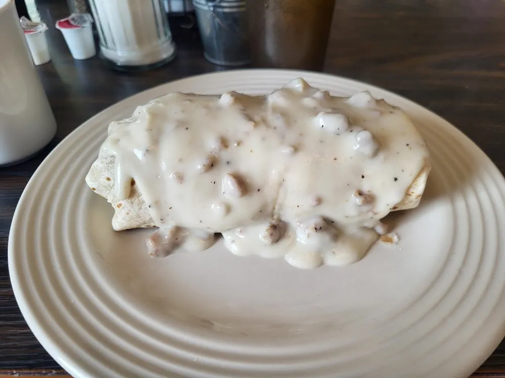 Breakfast Burrito with Sausage Gravy